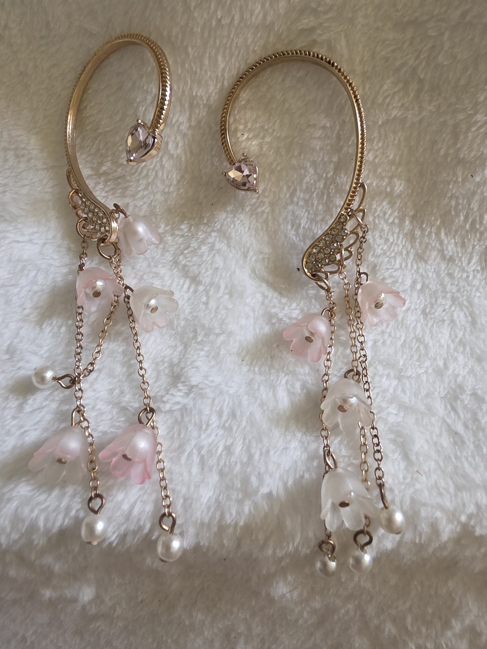 Hot Topic Sweet Society Floral Winged Ear Cuffs Set